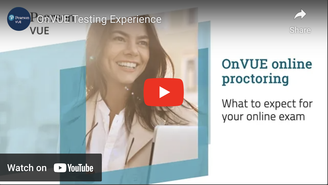 OnVUE online proctoring - what to expect for your online exam